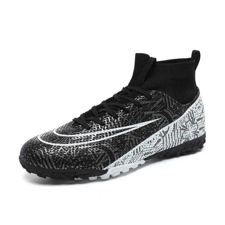 حذاء رياضي رجالي أحذية كرة قدم عالية حتى كرة القدم فوتسال -  High Top Football Boots Futsal FG HG TF Team Sports&nbsp;
