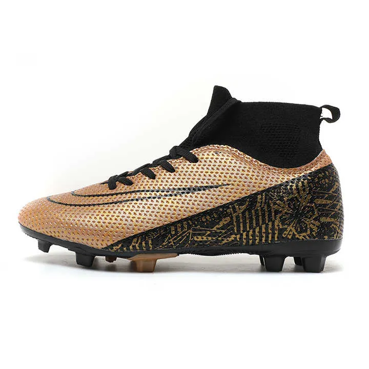 حذاء رياضي رجالي أحذية كرة قدم عالية حتى كرة القدم فوتسال -  High Top Football Boots Futsal FG HG TF Team Sports&nbsp;