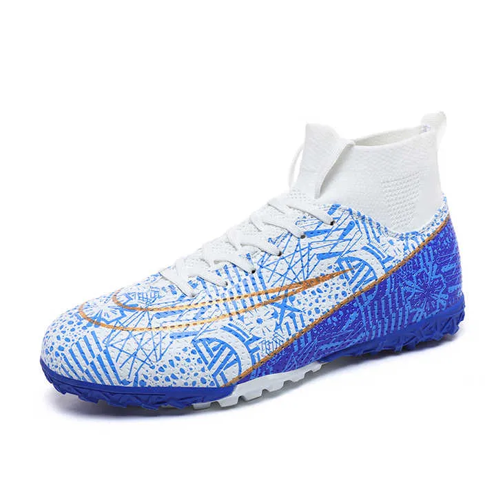 حذاء رياضي رجالي أحذية كرة قدم عالية حتى كرة القدم فوتسال -  High Top Football Boots Futsal FG HG TF Team Sports&nbsp;