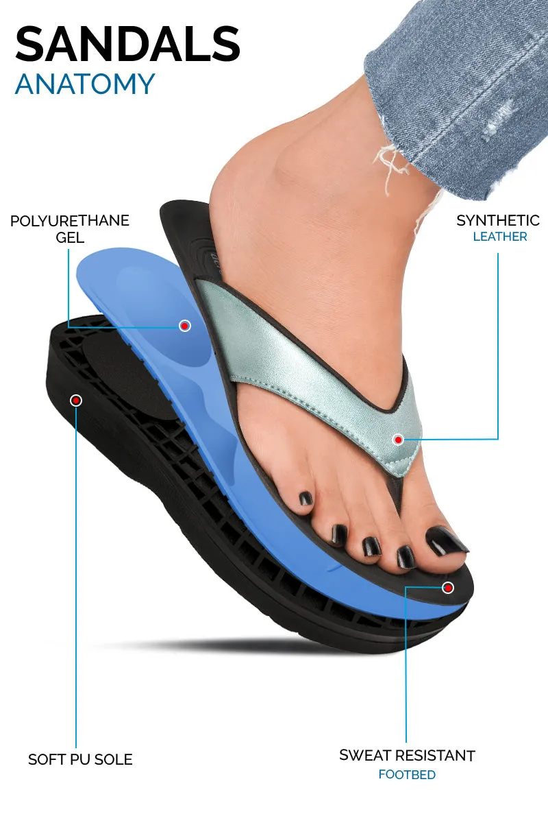 Aerothotic - Pearly Fume Women's Comfortable Flip-Flops Sandal