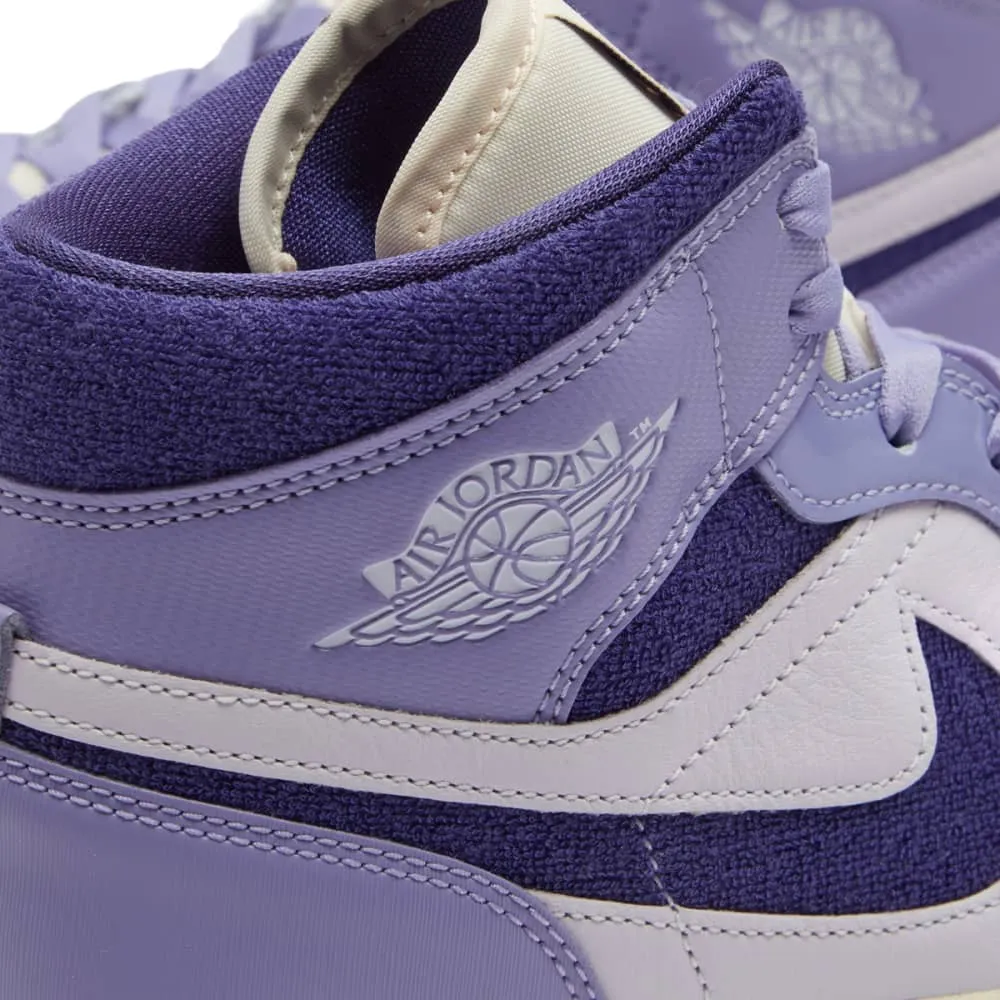 Air Jordan 1 Mid SE W, lilac/white