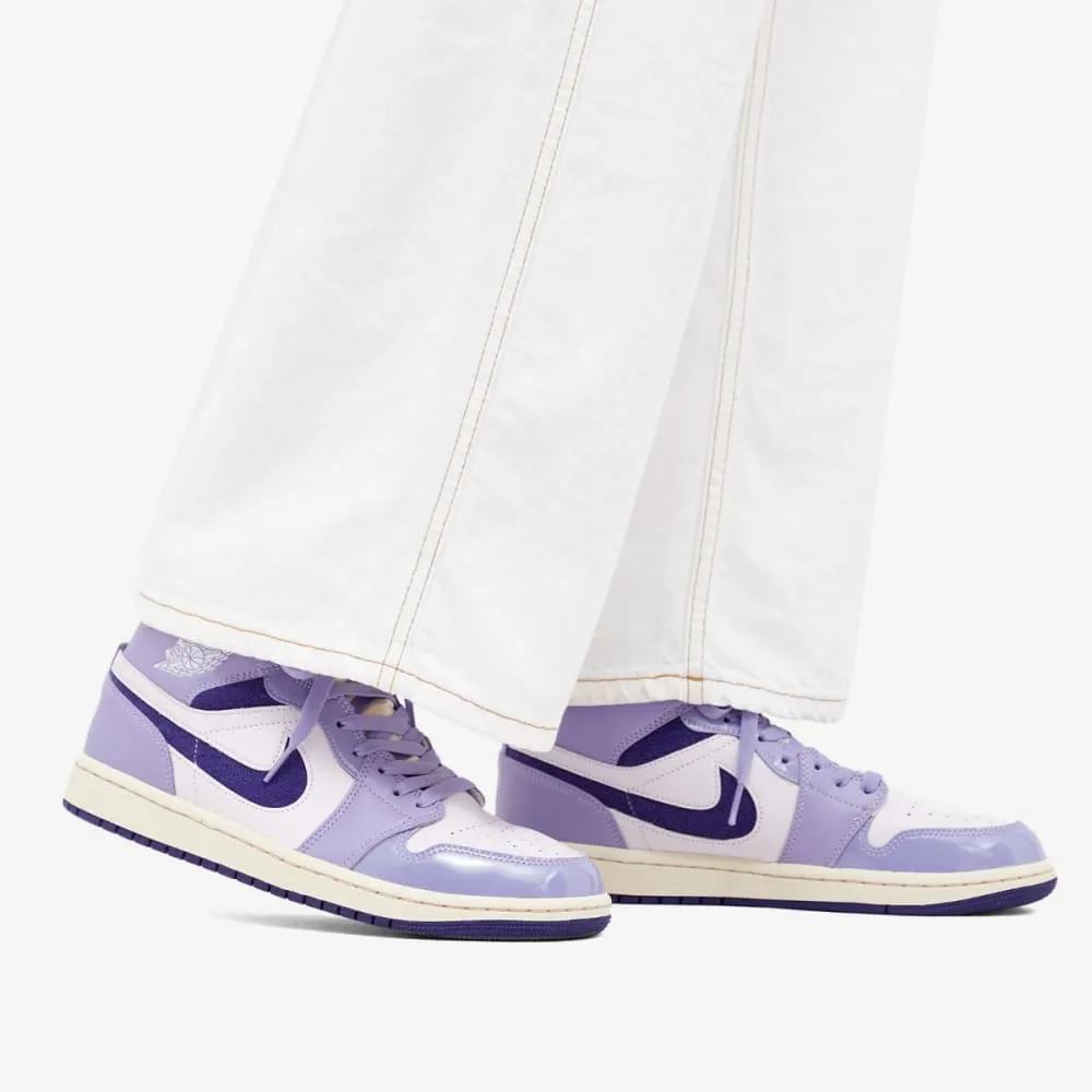 Air Jordan 1 Mid SE W, lilac/white