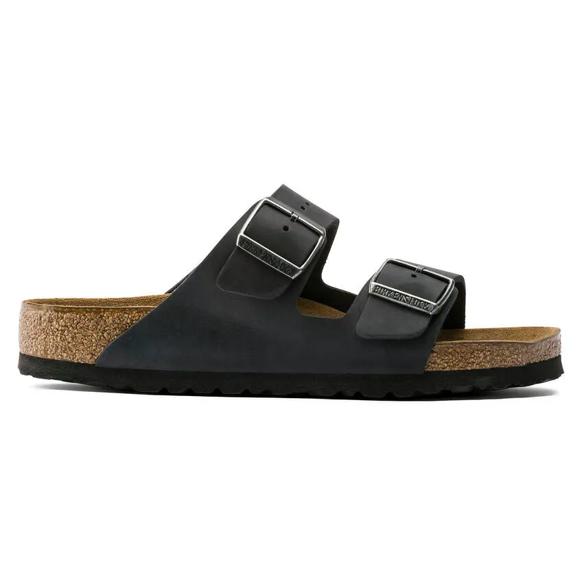 Arizona Soft Footbed Oiled Leather - Black