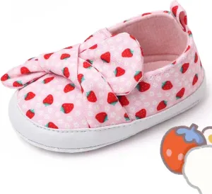 Baby Girls Shoes First Birthday Walking Shoe for 0-18 Months, Easy Wear Non Slip Lightweight Baby Indoor Outdoor Sneakers