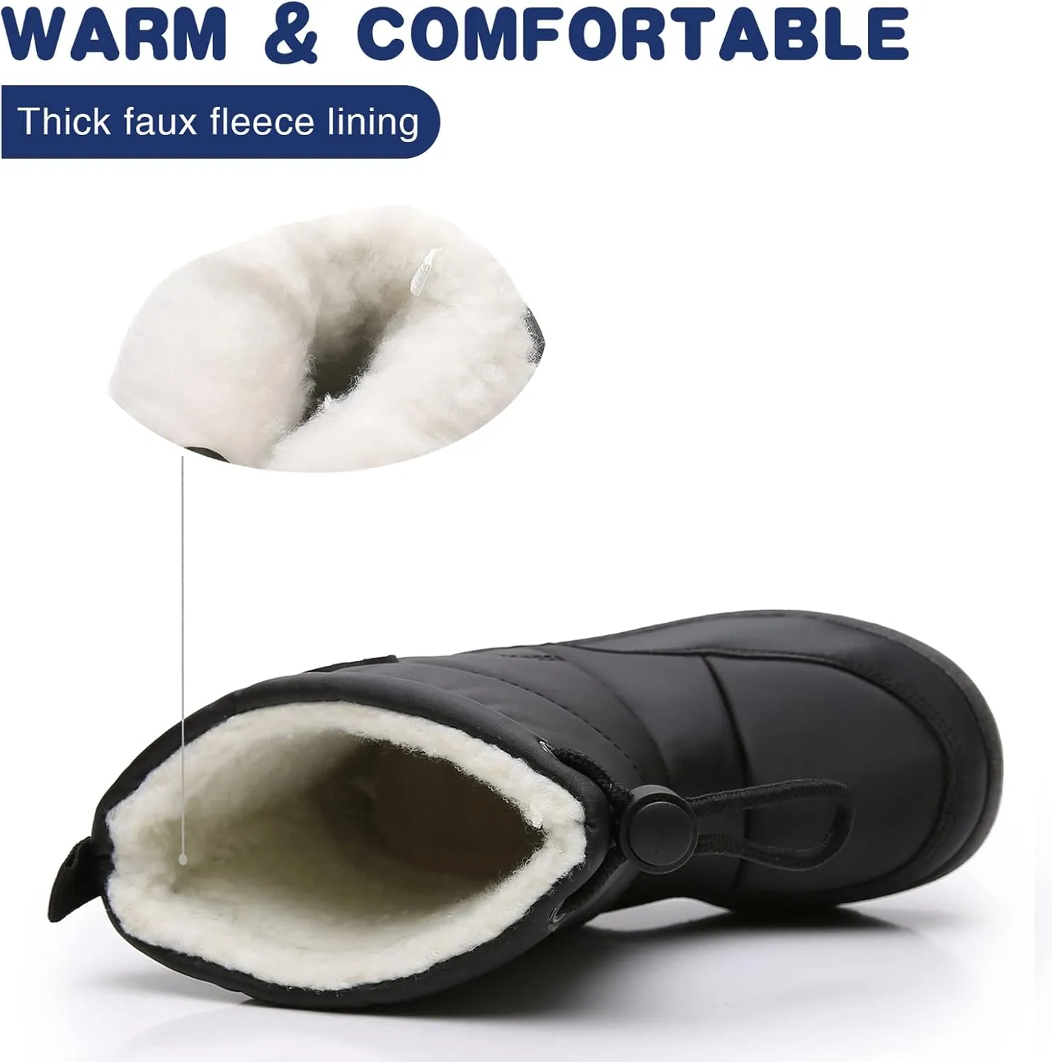 Blikcon Boys Snow Boots Outdoor Cold Weather Winter Boots (Toddler/Little Kid)