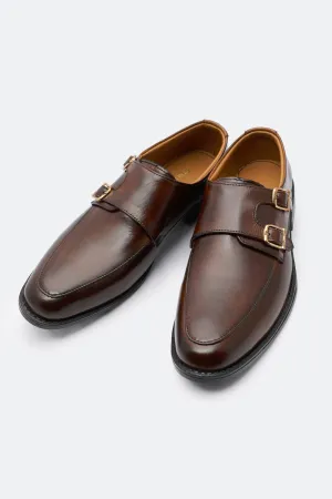 Brown Monk Formal Shoes