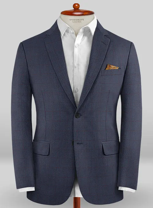 Caccioppoli Sun Dream Zorati Blue Wool Silk Suit