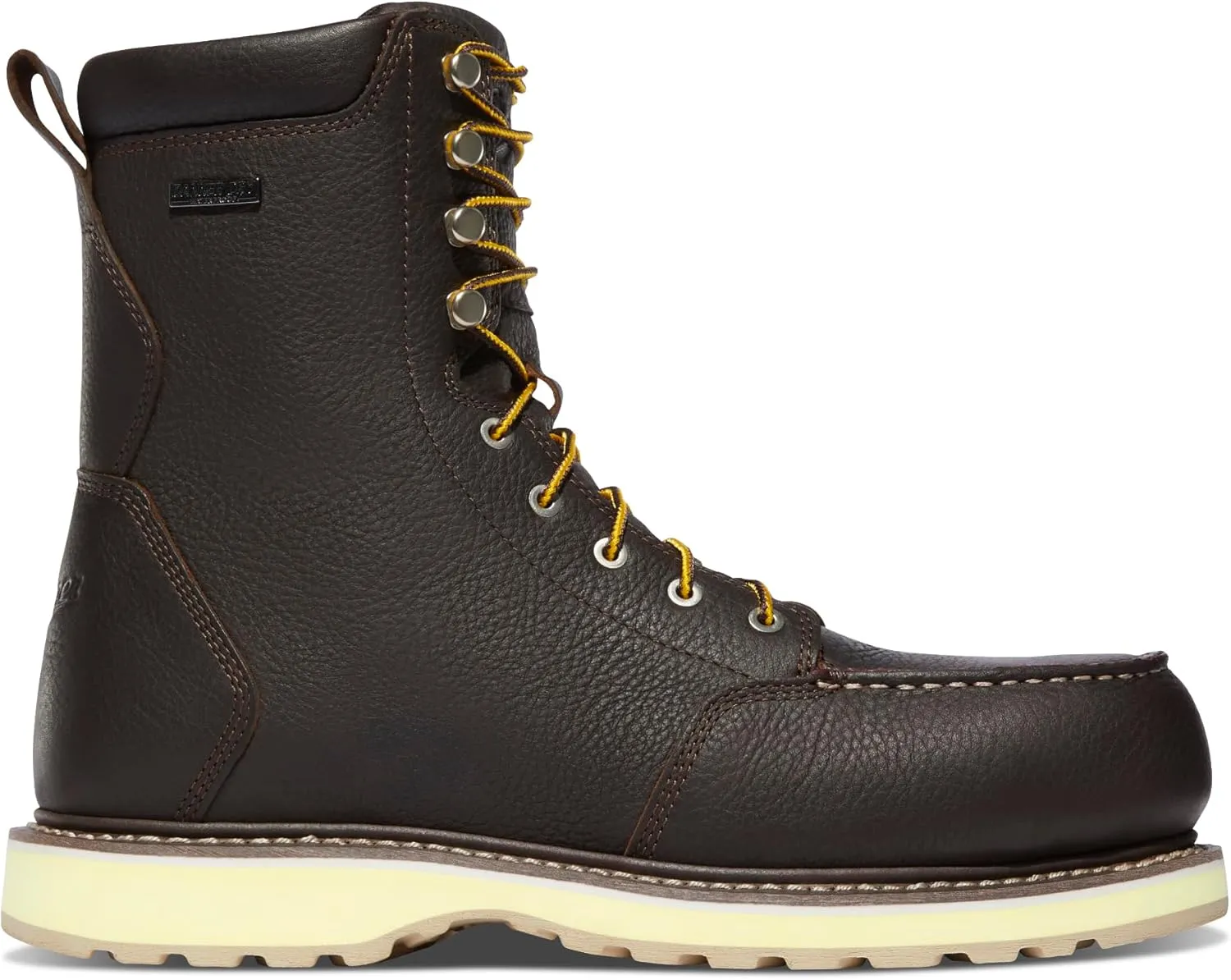 Danner Cedar River 8 Waterproof Work Boots for Men - Premium Leather with Breathable Lining, Comfort Footbed & Non Slip Rubber Outsole, EH Resistant
