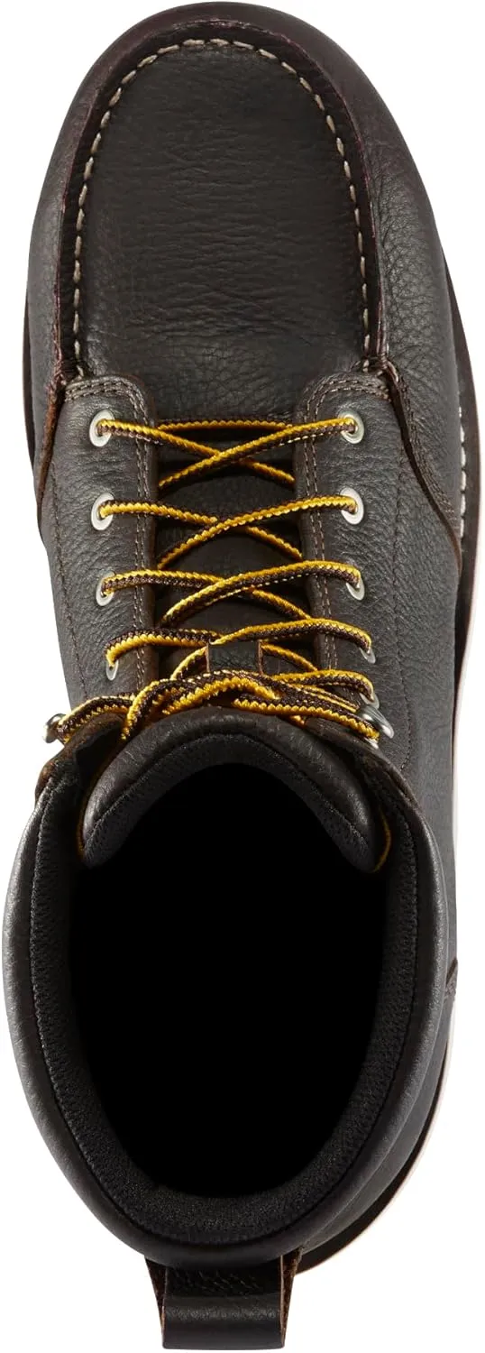 Danner Cedar River 8 Waterproof Work Boots for Men - Premium Leather with Breathable Lining, Comfort Footbed & Non Slip Rubber Outsole, EH Resistant