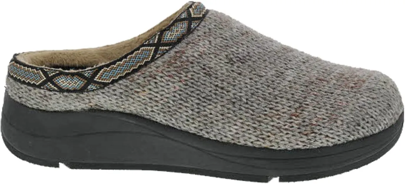 Drew Men's Relax Non-Slip Fabric Sweater Knit Slippers with Support