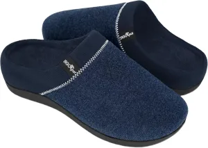 ERGOfoot Orthotic Slippers with Arch Support, Ideal for Plantar Fasciitis, Flat Feet, Heel Pain Relief, Slip on Clog Indoor Outdoor House Shoes with Anti-Skid Rubber Sole