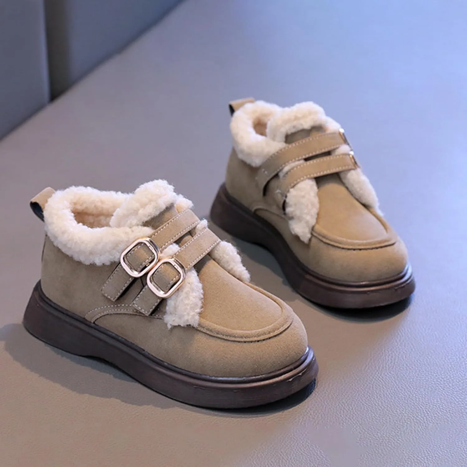 Fashion Big Kids Winter Water Proof Flat Keep Warm Snow Boots Comfortable Shoes Cute Toddler Dress Shoes