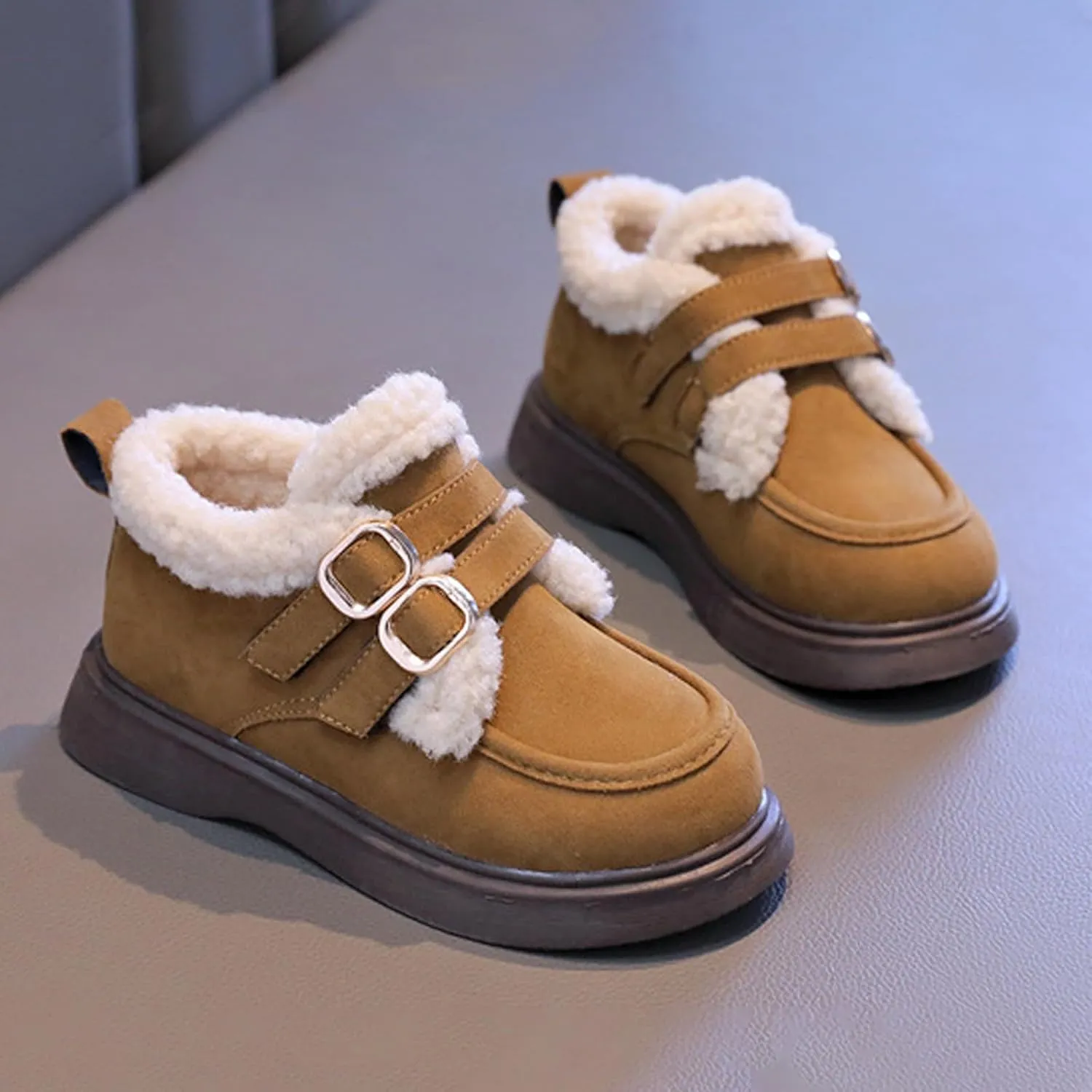 Fashion Big Kids Winter Water Proof Flat Keep Warm Snow Boots Comfortable Shoes Cute Toddler Dress Shoes