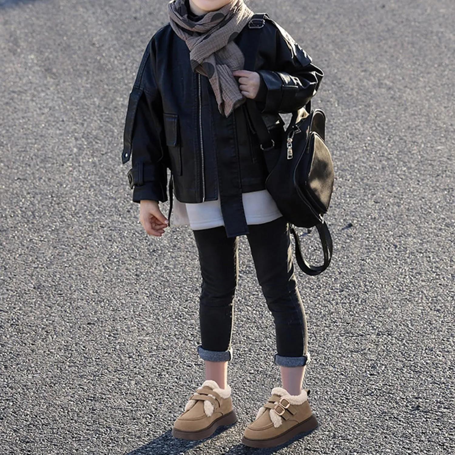 Fashion Big Kids Winter Water Proof Flat Keep Warm Snow Boots Comfortable Shoes Cute Toddler Dress Shoes