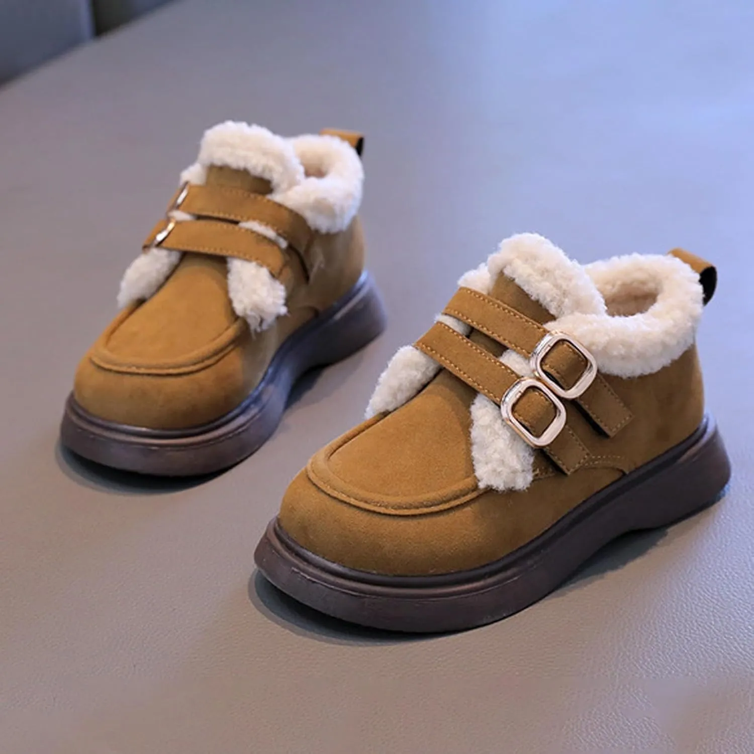 Fashion Big Kids Winter Water Proof Flat Keep Warm Snow Boots Comfortable Shoes Cute Toddler Dress Shoes