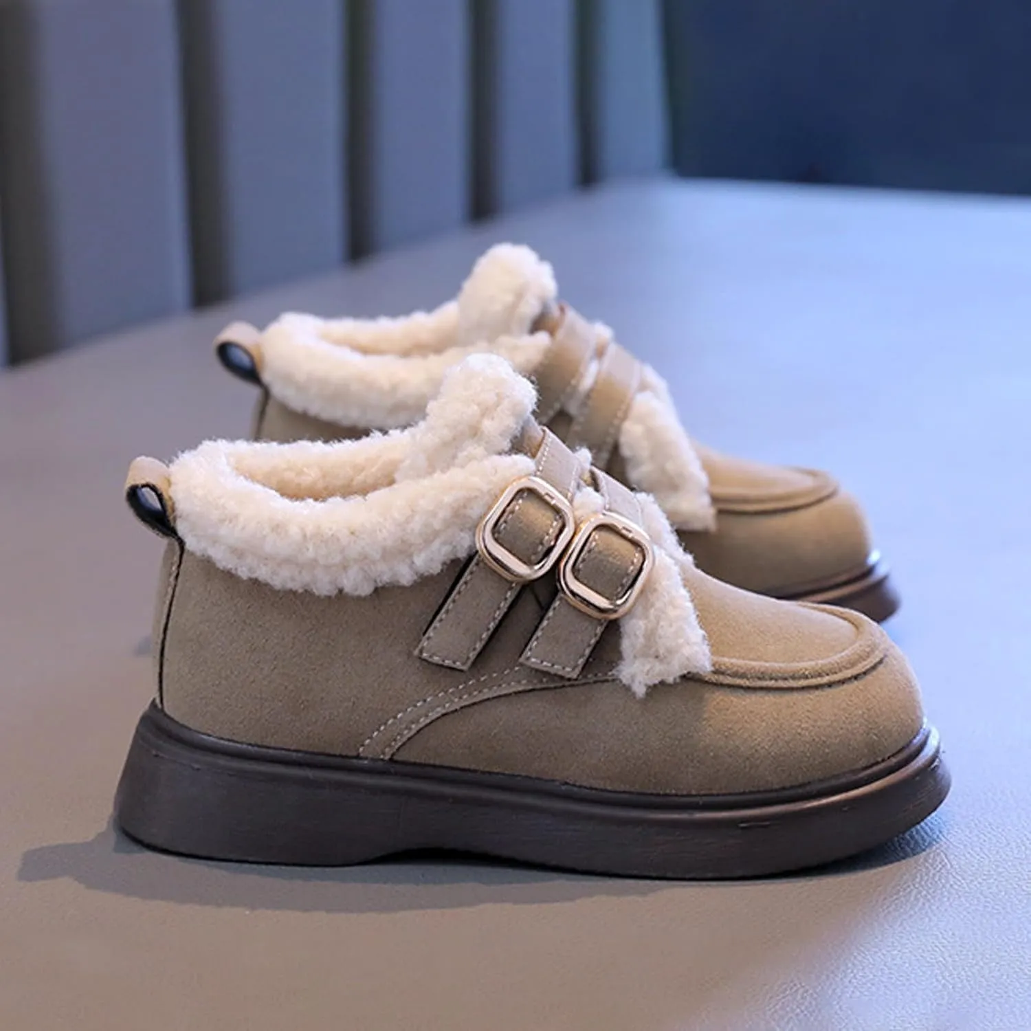 Fashion Big Kids Winter Water Proof Flat Keep Warm Snow Boots Comfortable Shoes Cute Toddler Dress Shoes