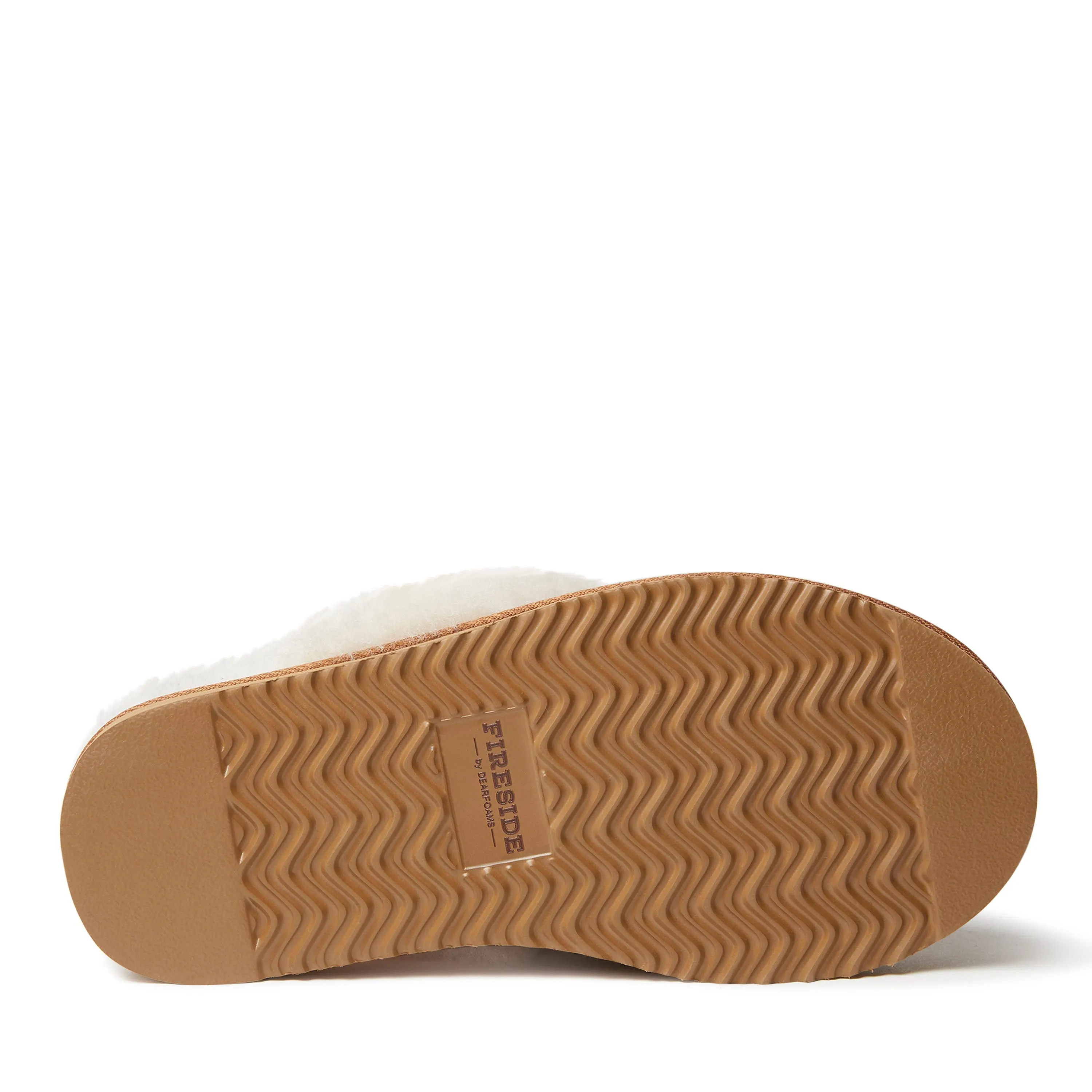 Fireside By Dearfoams Women's Sydney Genuine Shearling Scuff Slipper