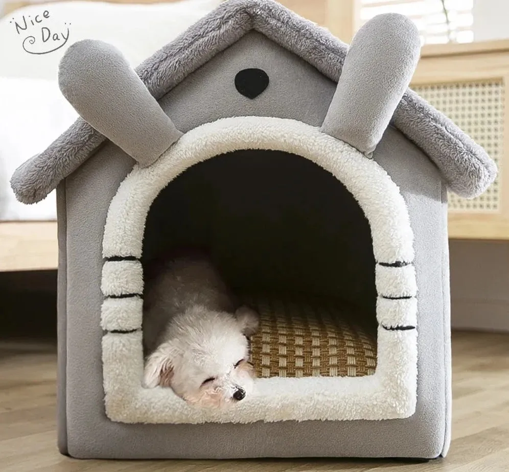Foldable Pet House Bed