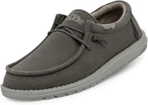 Hey Dude Men's Wally Wash | Mens Shoes Lace Up Loafers Comfortable & Light-Weight