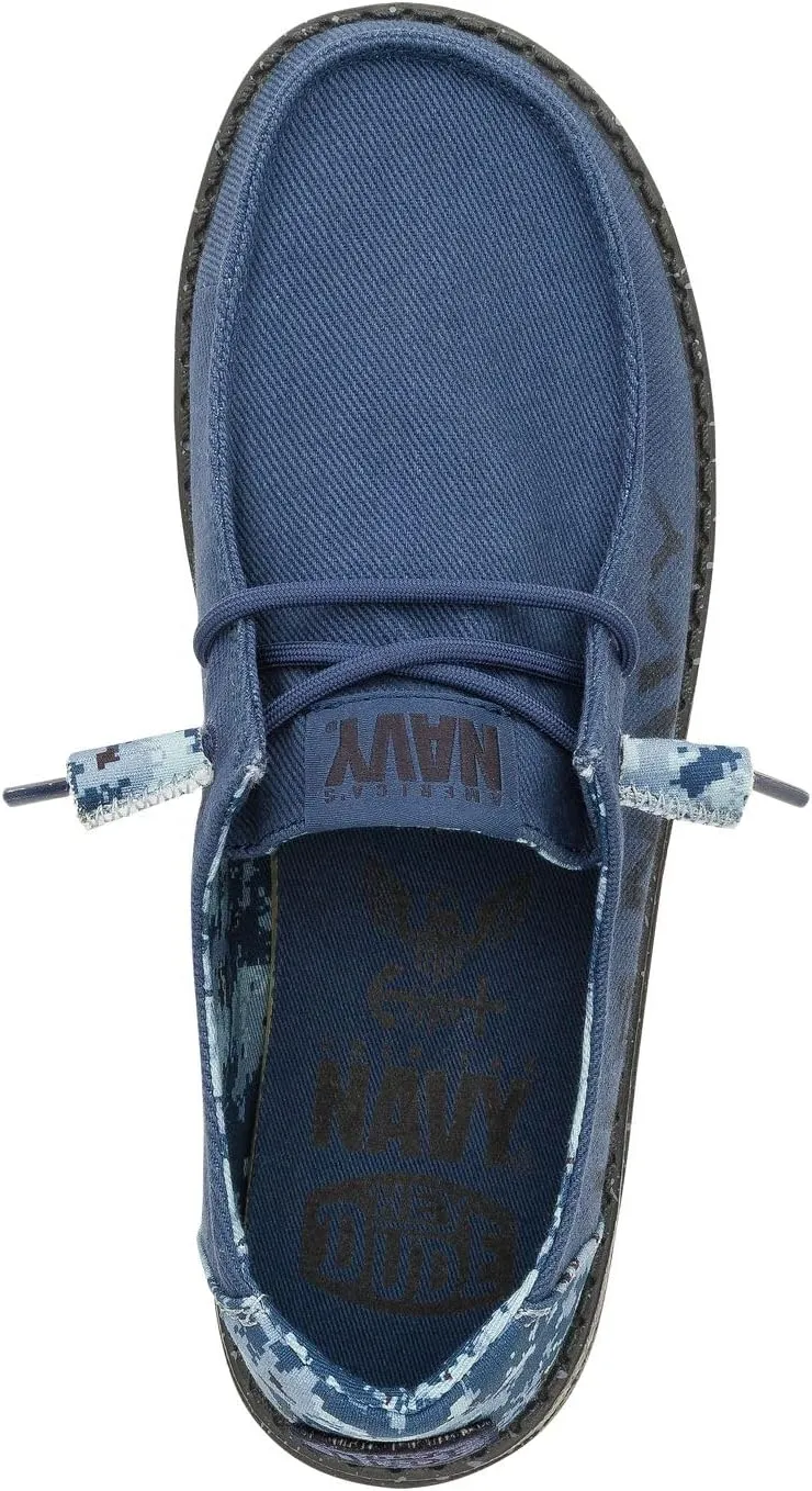 Hey Dude Wendy US Armed Forces, Navy, Army, Womens Shoes, Womens Slip-on Loafers, Comfortable & Light-Weight
