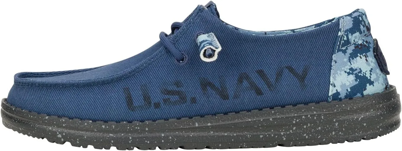 Hey Dude Wendy US Armed Forces, Navy, Army, Womens Shoes, Womens Slip-on Loafers, Comfortable & Light-Weight