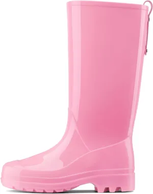 HISEA Rain Boots for Women Waterproof Garden Boots, Knee High Rain Shoes, Non Slip Seamless Welly