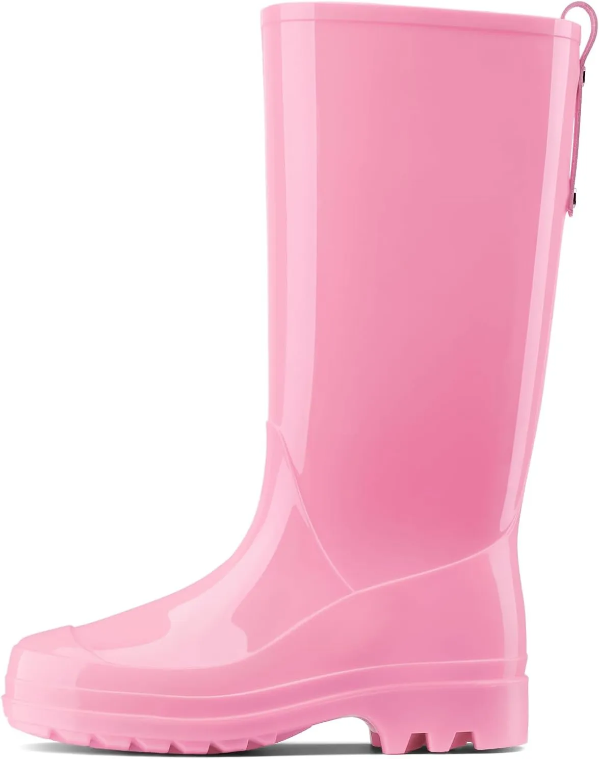 HISEA Rain Boots for Women Waterproof Garden Boots, Knee High Rain Shoes, Non Slip Seamless Welly