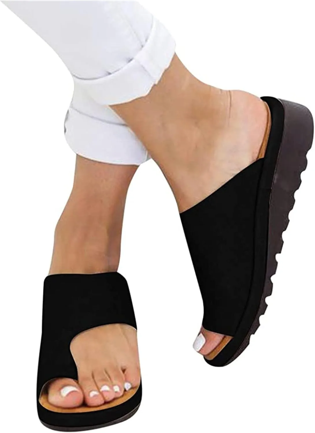 Ladmiple Orthopedic Sandals for Women Comfortable Slippers with Arch Support Anti-Slip Breathable Sandal Beach Flip Flop