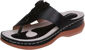 Ladmiple Sandals Women Fashion Flat Orthopedic Flip Flops Arch Support Soft Summer Dressy Comfortable Orthotic Slides 2024