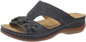 Ladmiple Womens Sandals Comfortable Walking Dressy Orthopedic Slippers Slip On Summer Orthotic Flip Flops With Arch Support