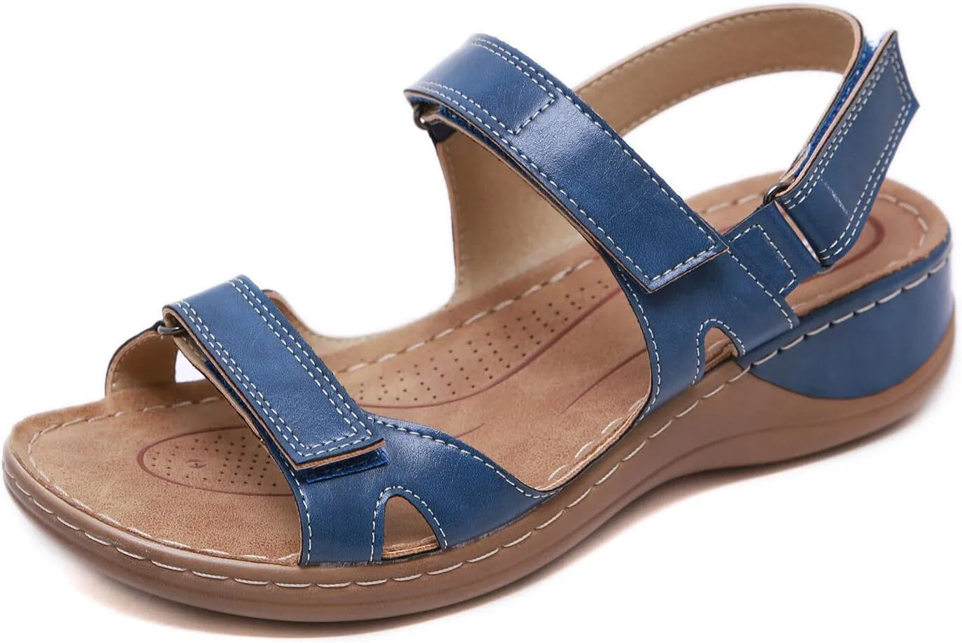 Ladmiple Womens Sandals Dressy Comfortable Summer Causal Flip Flops Arch Support Beach Open Toe Roman Orthopedic Sandal