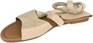 Ladmiple Womens Sandals Dressy Summer Fashion Comfortable Strappy Flip Flops Beach Roman Open Toe Slippers Flats Sandal