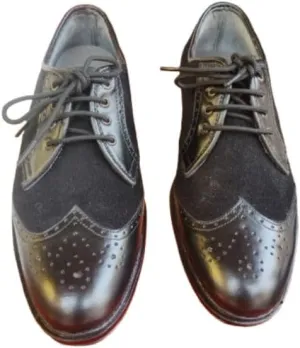 LEMBACO Men's Classic Modern Lace-up Patent Dress Business Wedding Shoes Leather Formal Business Oxford Wingtip Black Shoes-6