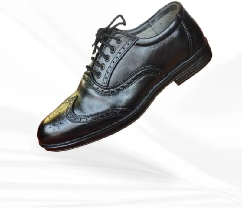 LEMBACO Men's Classic Modern Lace-up Patent Dress Business Wedding Shoes Leather Formal Business Oxford Wingtip Formal Shoes