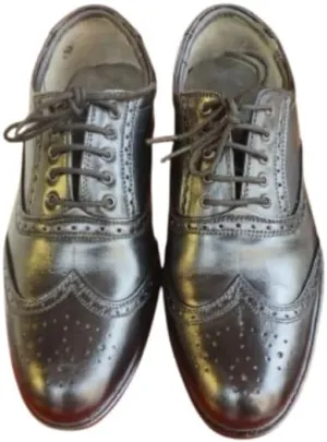 LEMBACO Men's Classic Modern Lace-up Patent Dress Business Wedding Shoes Leather Formal Business Oxford Wingtip Formal Shoes