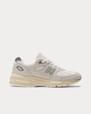 MADE in UK 991v2 Wind Chime / White / Frozen Dew Low Top Sneakers