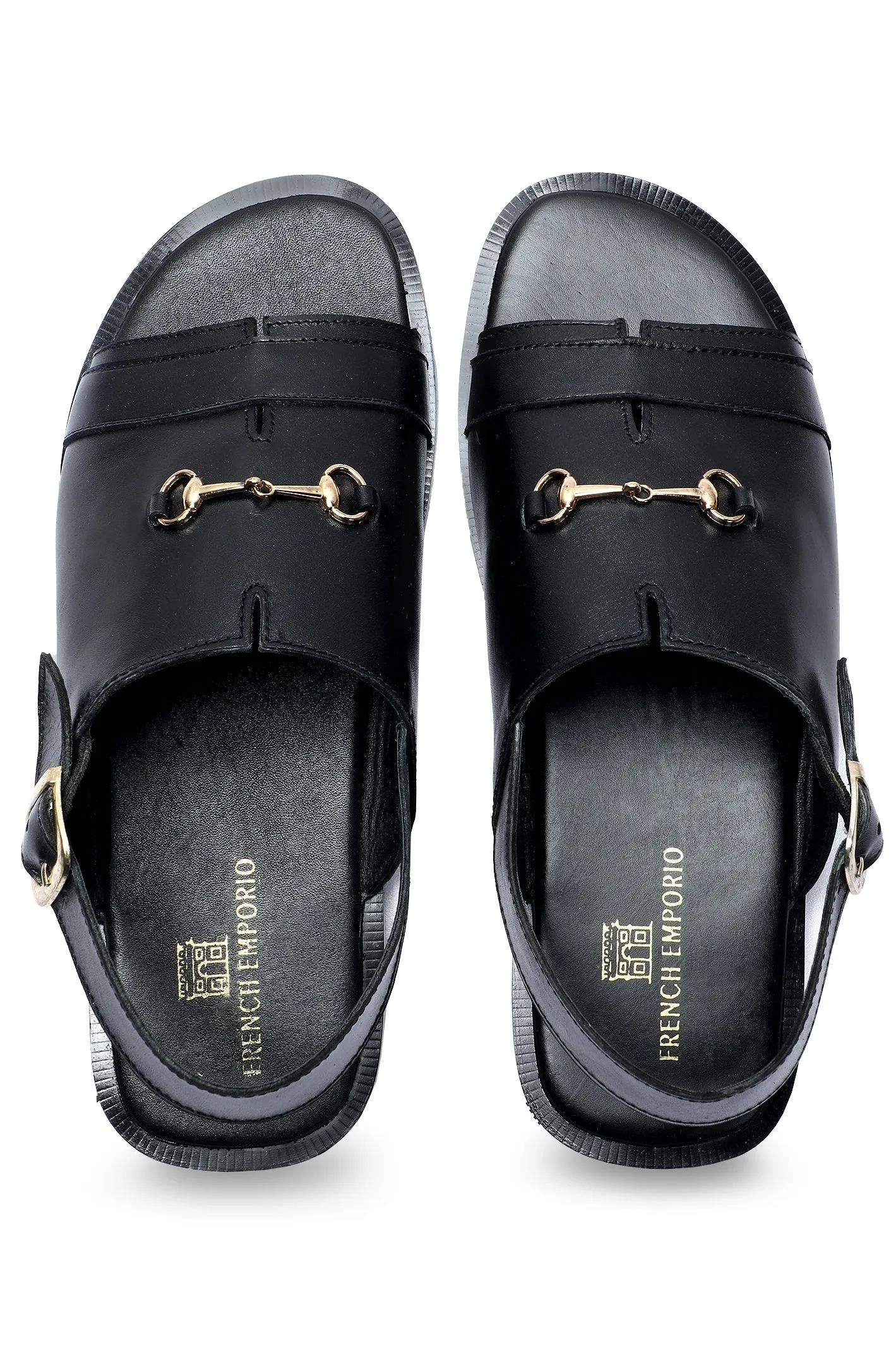 Men Black Sandals