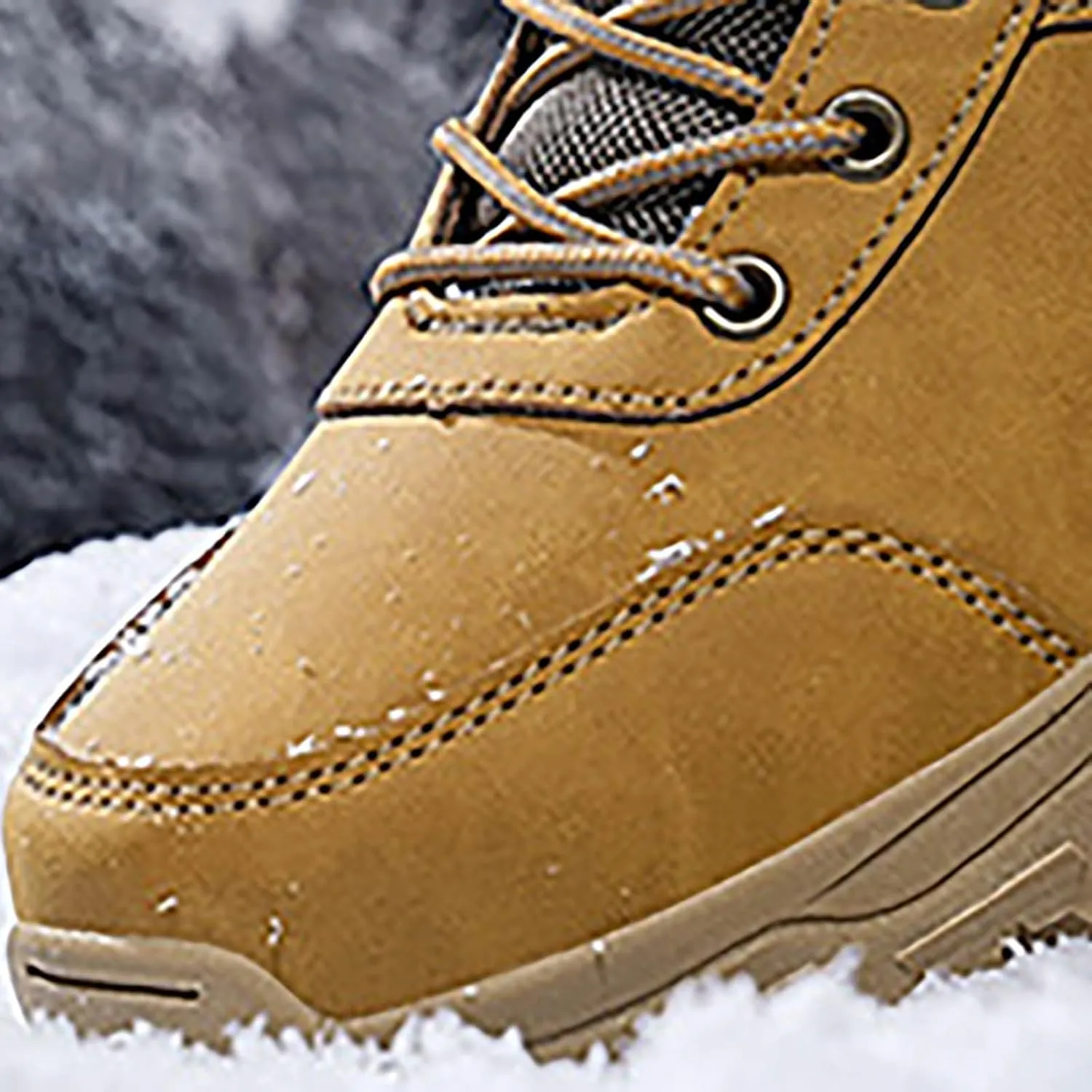 Men Work Boots Slip On Hiking Sneakers Shoes with Fur Lined Working Shoes for Women with Zipper Lightweight Outdoor Botas Mid Ankle Work Casual Hike Grounded Footwear