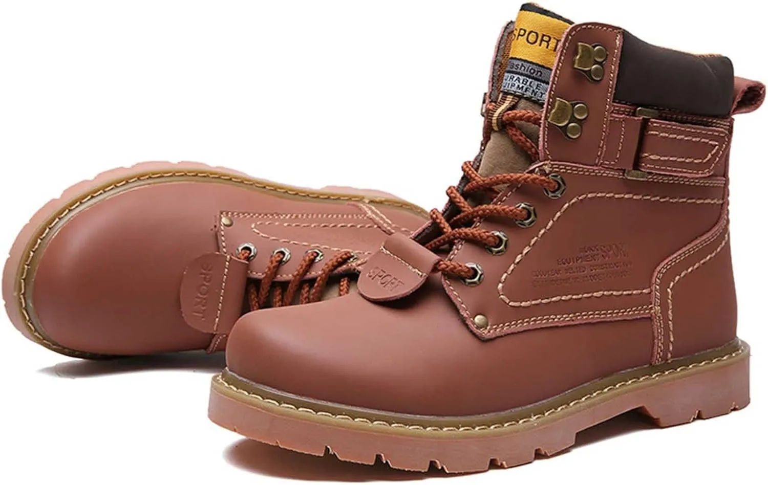 Men Work Boots Steel Toe Hiking Sneakers Fur Lined Ankle Boot Women Safety Toe Shoes Business Casual Lightweight Outdoor Botas Mid Ankle Work Casual Hike Grounded Footwear