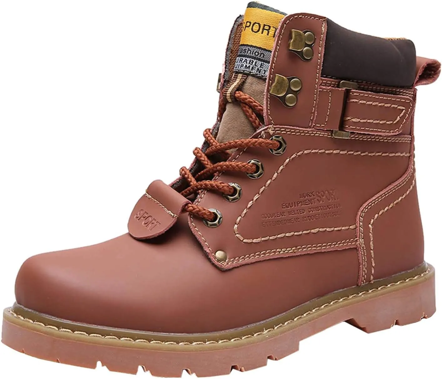 Men Work Boots Steel Toe Hiking Sneakers Fur Lined Ankle Boot Women Safety Toe Shoes Business Casual Lightweight Outdoor Botas Mid Ankle Work Casual Hike Grounded Footwear