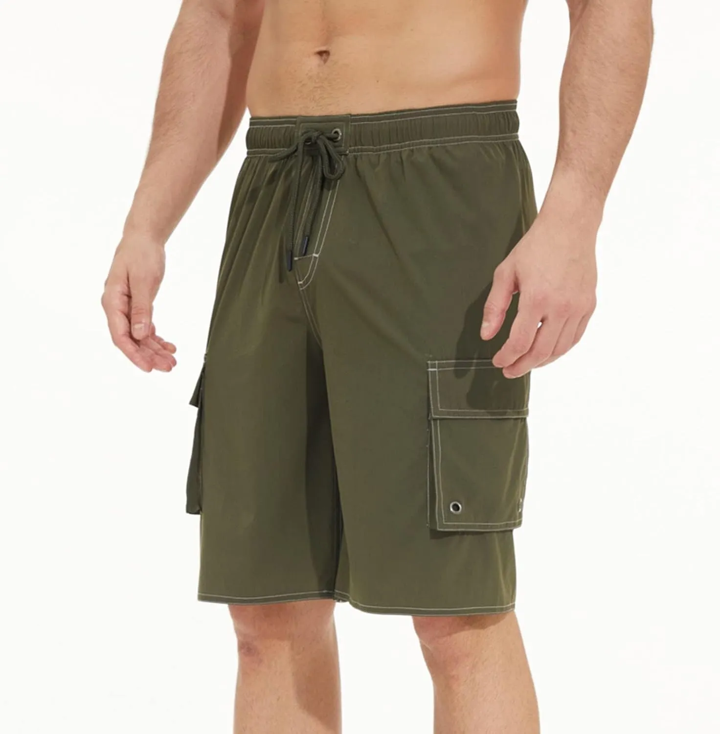 Mens Cargo Shorts Stylish Fake Denim Pants Teen Boys Straight Leg Basketball Gym Shorts Casual Workout Running Sports