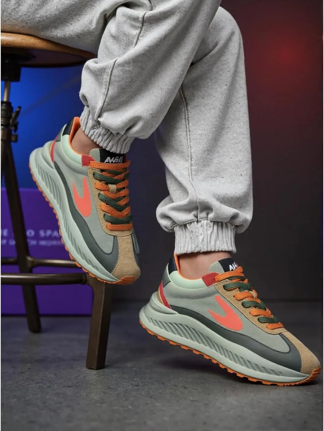 Men's Fashion Chunky Sneakers- Dad Shoes Platform Comfortable Walking Casual Sports Sneakers