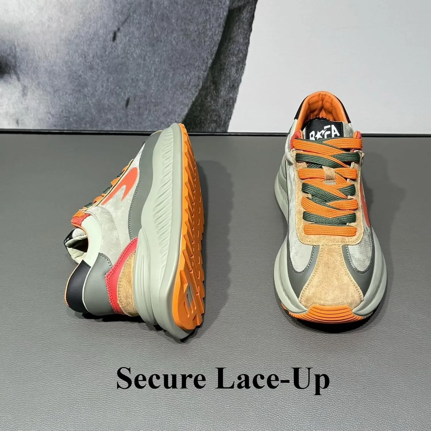Men's Fashion Chunky Sneakers- Dad Shoes Platform Comfortable Walking Casual Sports Sneakers