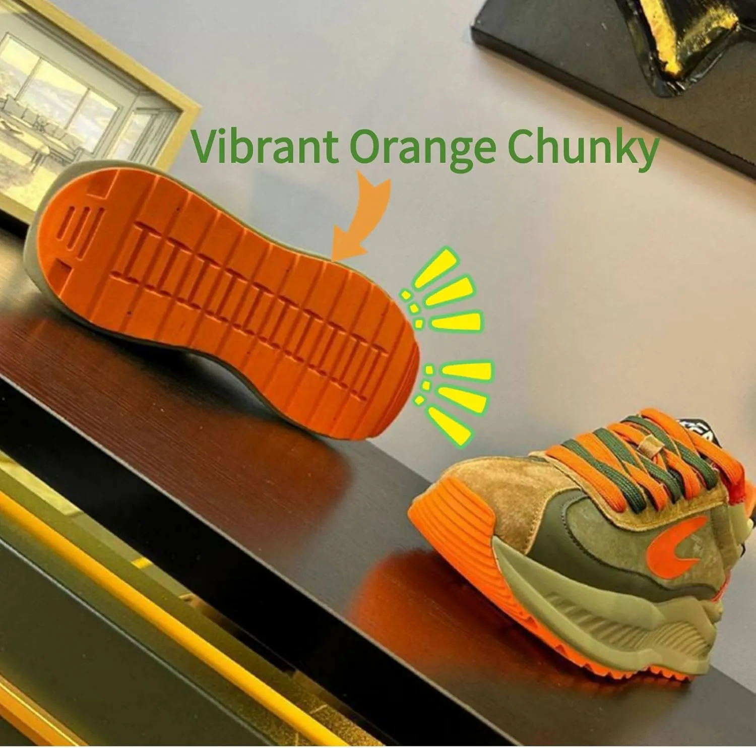 Men's Fashion Chunky Sneakers- Dad Shoes Platform Comfortable Walking Casual Sports Sneakers