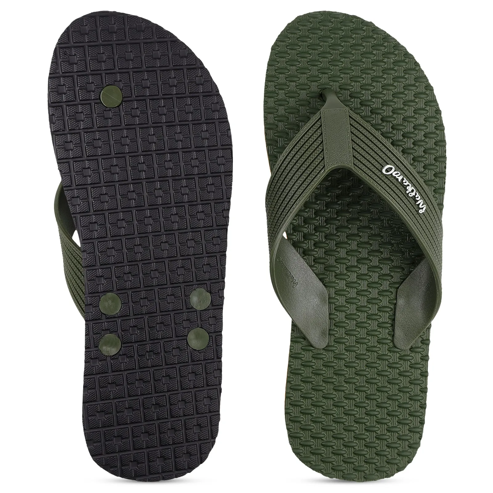 Men's Hawai Slippers - HG193 Olive