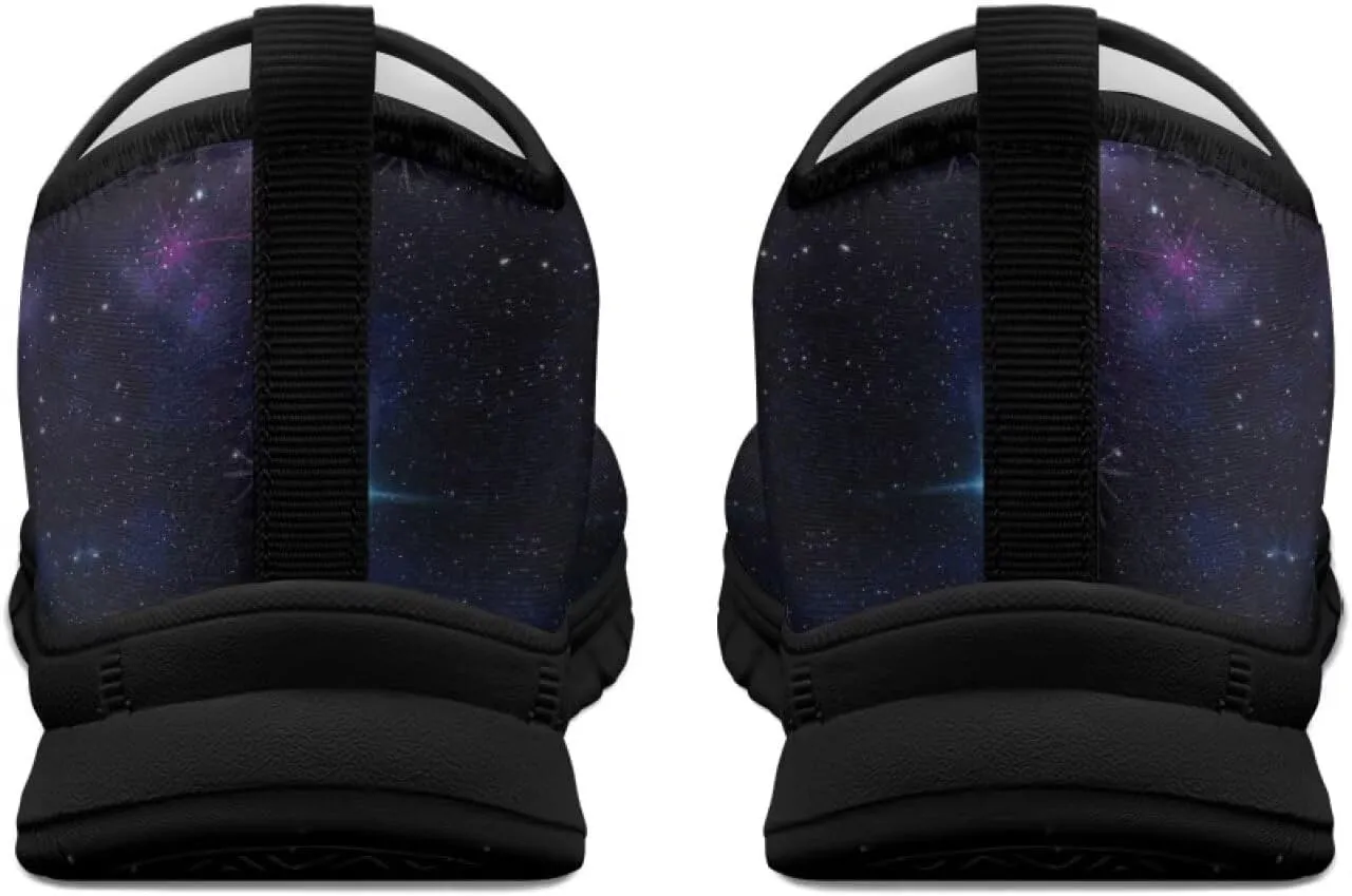 Men's Supportive Running Shoes Fashion Casual Athletic Shoes Elastic Cushioned Walking Travel Shoe for Daily Dating Size 5-14 Black Sole
