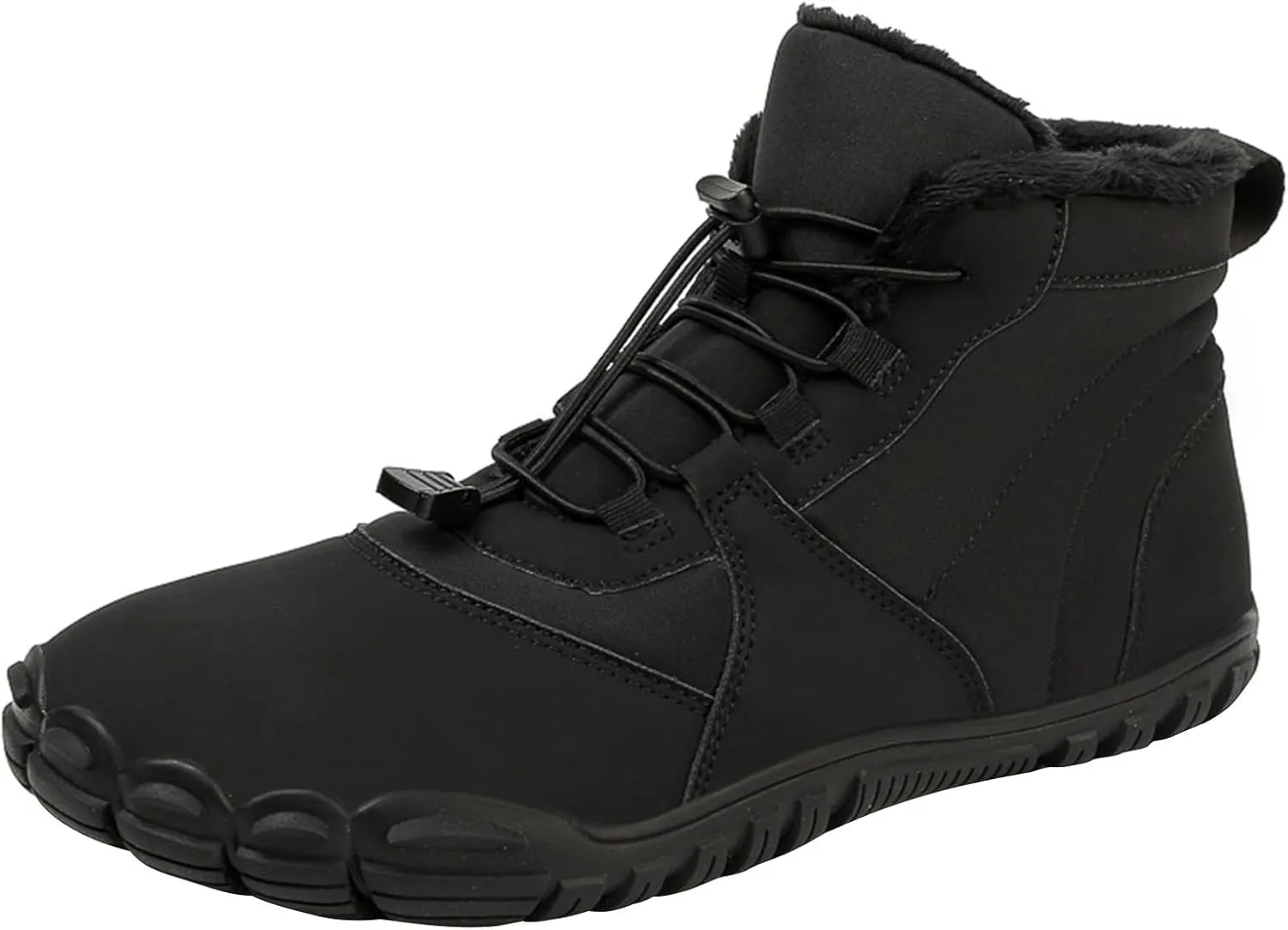 Mens Work Boots Soft Toe Hiking Sneakers Shoes Warm Fur Lined Women's Workout Shoes Nonslip Lightweight Outdoor Botas Mid Ankle Work Casual Hike Grounded Footwear