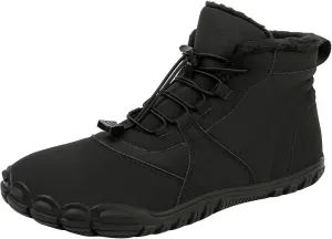 Mens Work Boots Soft Toe Hiking Sneakers Shoes Warm Fur Lined Women's Workout Shoes Nonslip Lightweight Outdoor Botas Mid Ankle Work Casual Hike Grounded Footwear