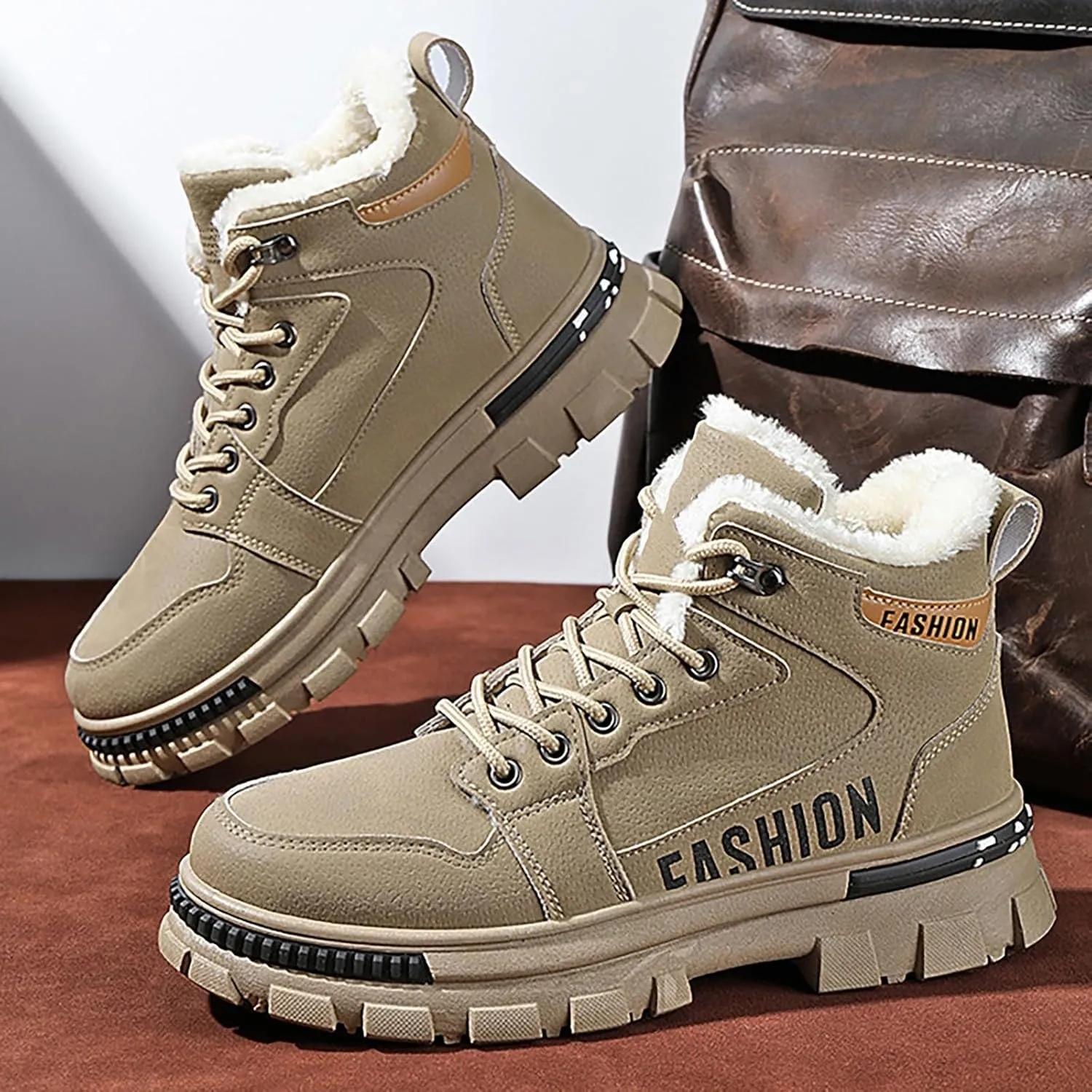 Men's Work Boots Waterproof Hiking Sneakers Boot with Comfort Women's Working Shoes Business Casual Waterproof Outdoor Shoes Lightweight Anti Slip Hike Grounded Footwear