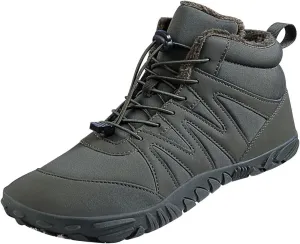 Men's Work Boots Waterproof Hiking Sneakers Fur Lined Ankle Boot Safety Toe Shoes for Women Comfortable Platform Sneakers Lightweight Safety Hike Grounded Footwear